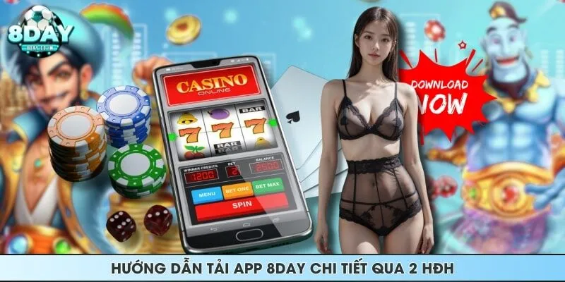 Hướng dẫn tải app 8DAY chi tiết qua 2 HĐH