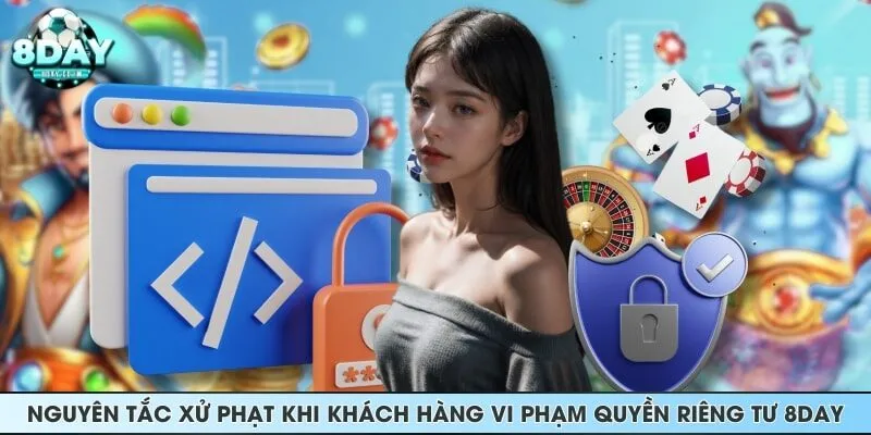 Nguyên tắc xử phạt khi khách hàng vi phạm quyền riêng tư 8DAY
